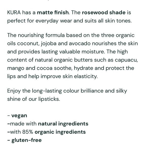 NUI, lipstick, Kura. NWT - Picture 6 of 6